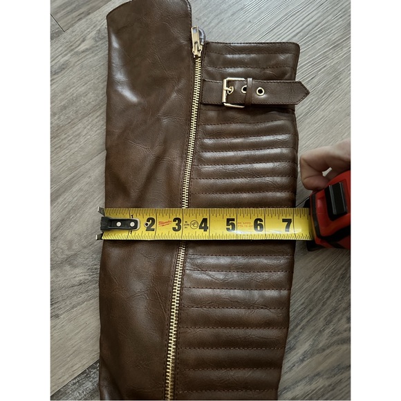 Like New! Brown Leather Over The Knee Boots - Picture 5 of 6
